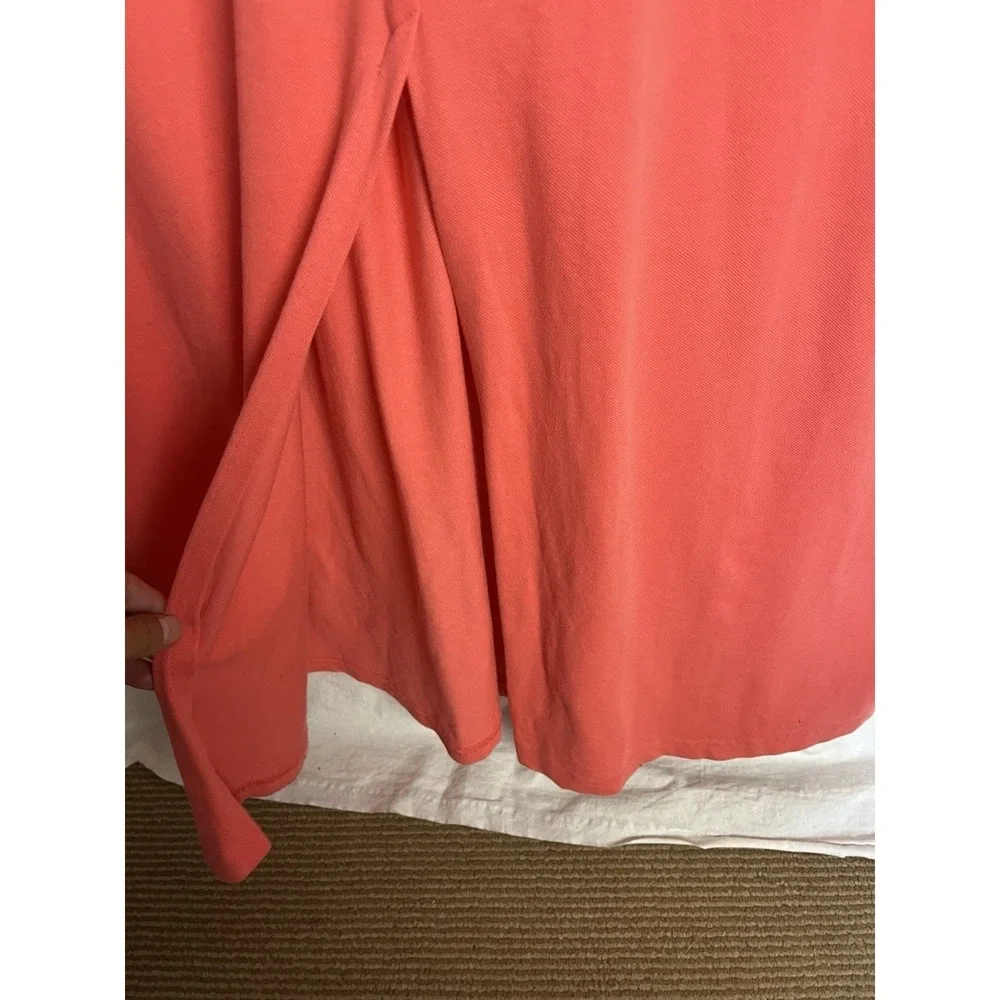 Tommy Bahama Orange Long/Maxi‎ Polo Dress Short Sleeve - Size M Back Slit
